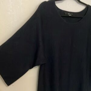 Gnw thick rayon ribbed knit 3/4 sleeve top NWOT fits larger M fits to XL